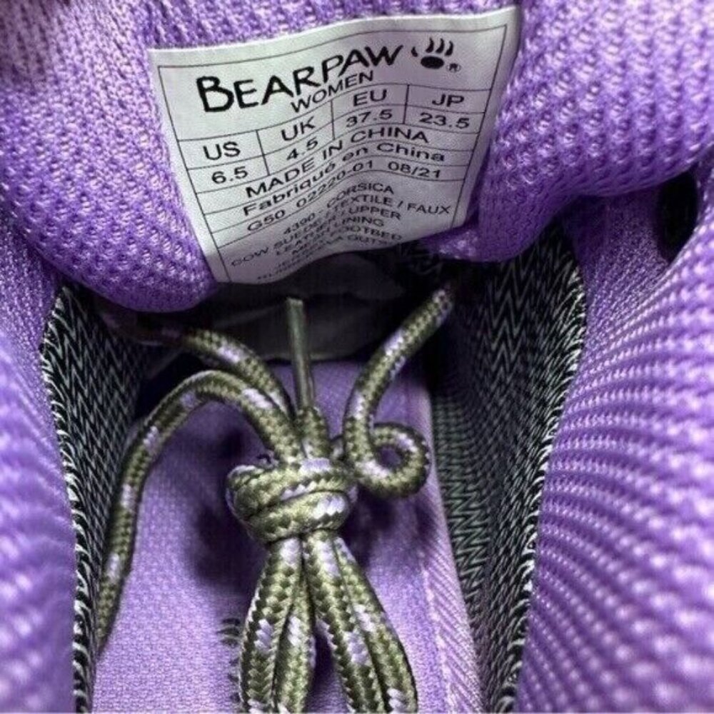 Bearpaw Women’s Corsica Wide Gray Fog Hiking Shoes Size 6.5 NWB - Picture 9 of 12